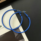 0695 Royal Blue Thin Ring 925 Silver Needle