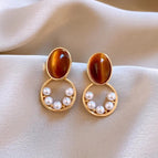 2# round Pearl Earrings