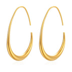 Cast round Ear Hook Gold