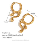 Liquid Flow Ear Clip-Gold