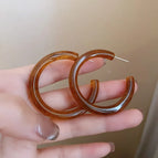 39# Silver Needle-Brown C- Shaped