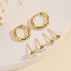 One Size / Gold / Hexagon