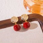 7# Geometric Pearl Ear Studs