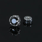 B Style Black round Diamond