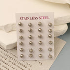 Silver / 7mm/12 Pairs
