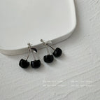 Black cherry earrings