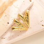 Ed028 Gold Stud Earrings