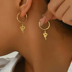 One Size / Gold / Simulated Snakes
