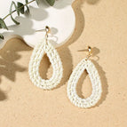 6-Candy Beige Circle Ear Studs 890