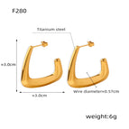 F280-Gold Earrings