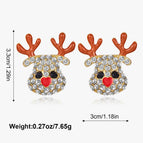 EG230156A Alloy + Rhinestones + ABS Non-porous High-gloss Pearls