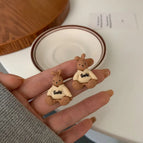 Beige Bear Silver Needle Style