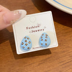 BAW6 Water Drop Blue Leopard Print