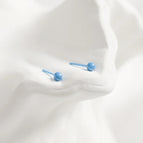 Denim Blue Ball/1 Pair / 4mm