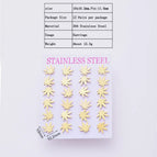 10x10.2mm / Leaves / 12 Pairs/Package