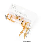 Round Bead Snake Earrings Set 0307