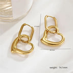 Gold / Type a with heart shape