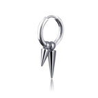 Ear Clip Double Pointed Steel Color