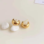 Golden C- Shaped Beanie-18K Plating