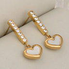 Red Heart / Gold / 1 Pair/Package