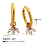 EH1269WEG White Zirconium Earrings