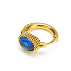 Golden Oval Blue Diamond