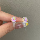 3302 * 8mm Fantasy Bubble 925 Silver Needle