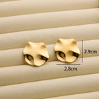 R189 Wave Circle 2-Gold