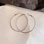 26# 5cm round Simple Bracelet-E0199 Silver Needle
