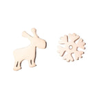 Deer Snowflake Rose Gold