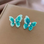 6#Silver Needle-Blue-Butterfly