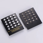 Steel Color 7mm High-Grade Zircon 10 Pairs