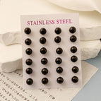 Black / 8mm/12 Pairs
