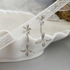 A Pair of Iris Flower Earrings