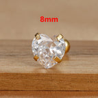 E1611 8mm Gold 1Pc