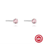 White gold color-Light Pink Diamond / 925 silver