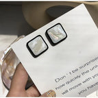 A Pair of Square Ear Studs