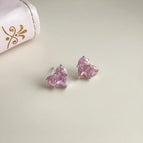 Splicing Heart-Shaped Zircon-Silver Needle
