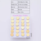 9.5x9.5mm / Round / 12 Pairs/Package
