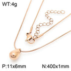 Rose Gold Necklace Kn281705-KFC