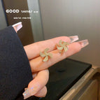 925 Silver Needle--Micro Inlaid Windmill Stud Earrings (A0220)