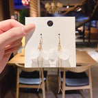 36# Transparent Flower Tassel Ear Hook
