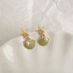 Green Dripping Shell-Silver Needle