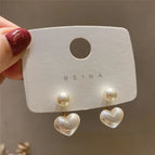 55# Silver Needle-Golden Pearl Heart