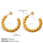 EH1275G Gold Ear Hoop