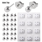 4mm Steel Color Glazed Surface Ear Stud