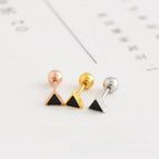 Triangle Black Surface (0.8x6x4mm) / 1 Piece Steel Color