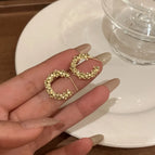20# gold broken silver earrings