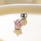 Silver / 2# Pink 5mm