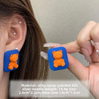 0777 Blue Orange Bear